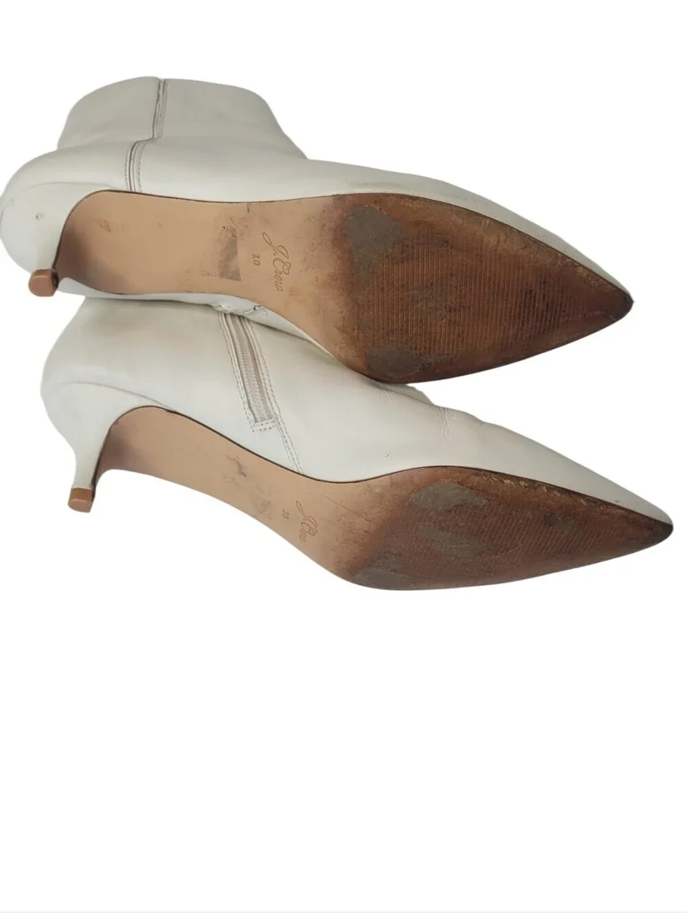 J.Crew Fiona Kitten-heel Ankle Boots in Leather Size 10